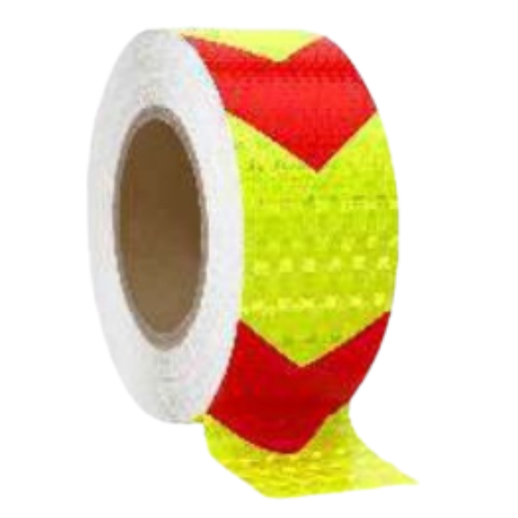 Cinta reflectiva 50mm x 5 metros rojo/amarillo HIGHPOWER