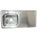 Fregadero escurridor derecho acero inox AQUAFINA (100cm x 50cm)