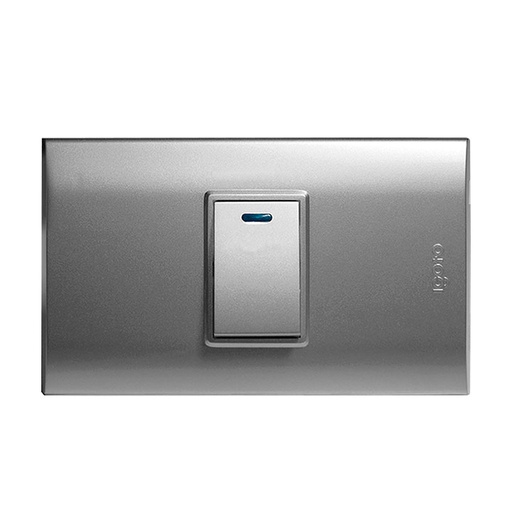 [B512S-S] Interruptor sencillo IGOTO (serie b silver)