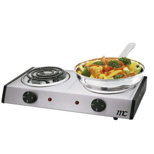 [HP202-U25SS] Cocina electrica 2 hornilla inox MC
