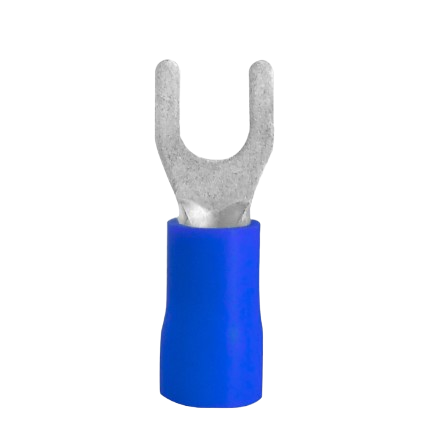 [CF-V-SV2-3.2] Terminal horquilla azul 16 a 14, d=3.2mm=1/8 plg ANDELI (Por unidad)