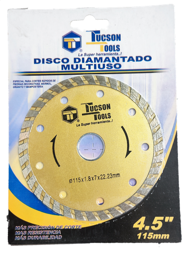 [DIS-072] Disco diamantado 4.1/2'' turbo TUCSON TOOLS