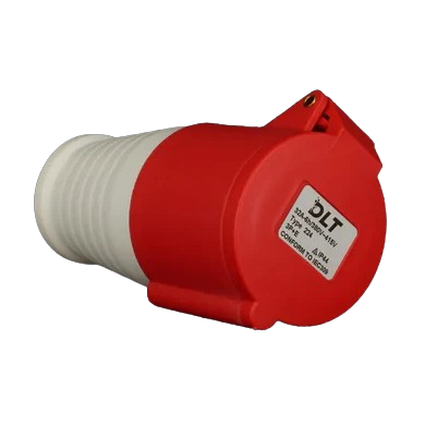 Toma industrial 2p + T 380-415v IP44 ANDELI (hembra)