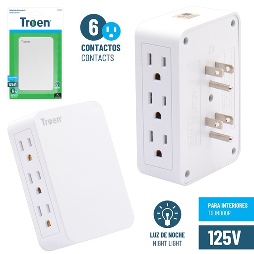 [TR-LA-31] Adaptador de corriente TROEN (6 tomas)