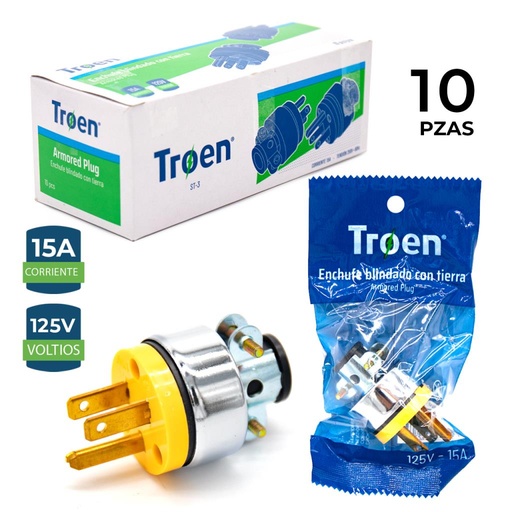 [ST-3] Enchufe aereo 2p + T 15a TROEN