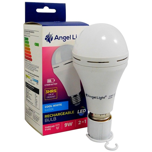 [A105-A70-9W-E] Bombillo led recargable ANGEL LIGHT