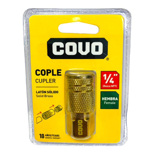 [CV-DJT1] Acople rápido neumático 1/4'' COVO (rosca hembra)