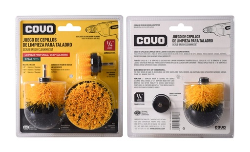 [CV-BS01-3PC] Cepillo de limpieza COVO (set 3pz)