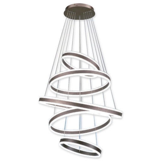 [A105-ZSLM-20] LAMPARA LED COLGANTE 250W 5 ANILLOS ANGEL LIGHT 