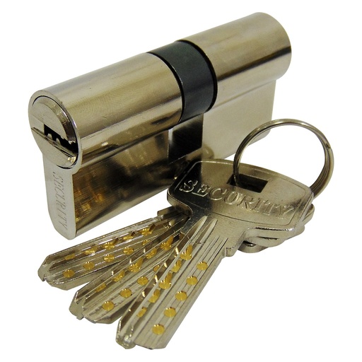 [A307-BCK-1] Cilindro tipo pera 60mm SECURITY (llave de seguridad)
