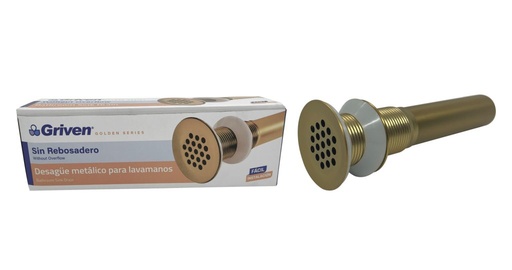 [GV-GL223-W] Desague para lavamano GRIVEN (gold)