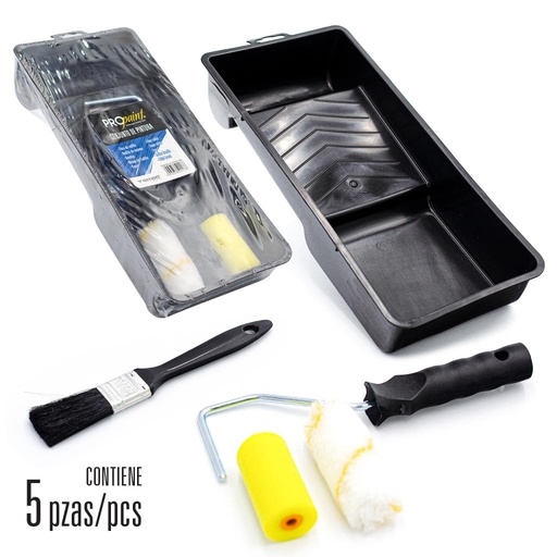 [A145-9GL904] Bandeja y rodillo para pintar 4'' PROPAINT (set 4pz)