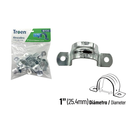 Abrazadera emt doble TROEN (set)