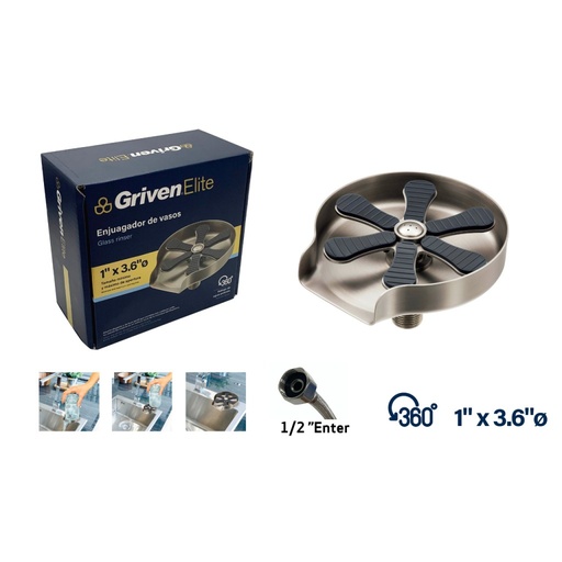 [GRV-CPWA] Enjuagador de vasos eléctrico GRIVEN