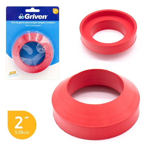 [A367-SC006] Goma para tanque w.c. 2" GRIVEN