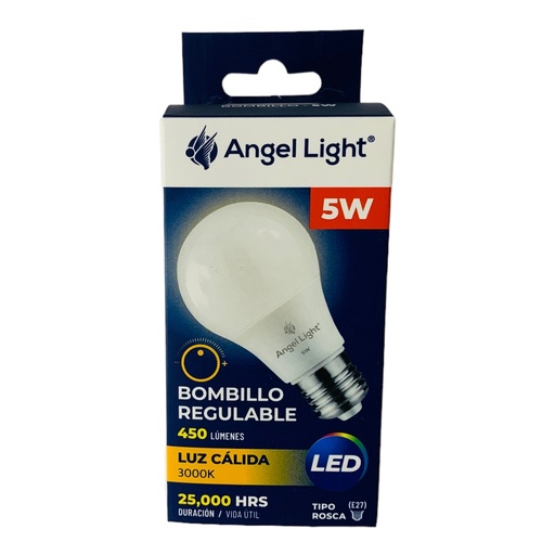 [AL-A50-5W-DM] Bombillo led 5w 3000k regulable ANGEL LIGHT