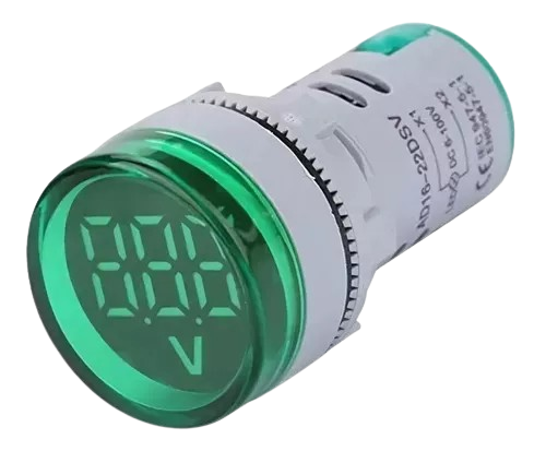 [AD101-22VM-V] Indicador de voltaje ad101-22vm verde ac20-500v redondo ANDELI