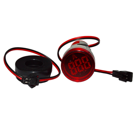 [AD101-22AM-R] Indicador de amperaje ad101-22am rojo 0-100a redondo ANDELI