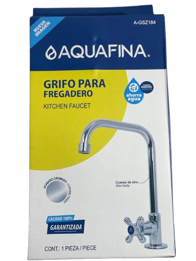 [A-GSZ184] Grifería para fregadero AQUAFINA (cromada)