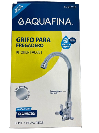 [A-GSZ152] Grifería para fregadero AQUAFINA (cromada)