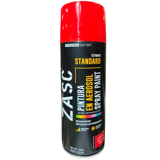 [Z-SP5ABR] Aerosol uso general rojo fuego 400ml ZASC