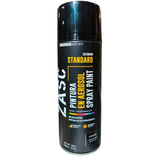 [Z-SP39GB] Aerosol uso general negro brillante 400ml ZASC