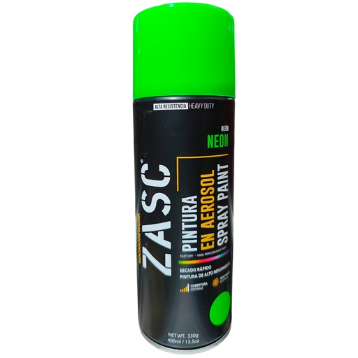 [Z-SPN1003G] Aerosol neón verde 400ml ZASC