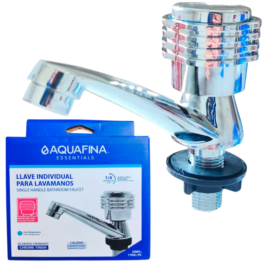 [A-F1008] Grifería lavamanos individual mr1/2'' AQUAFINA (cromado)