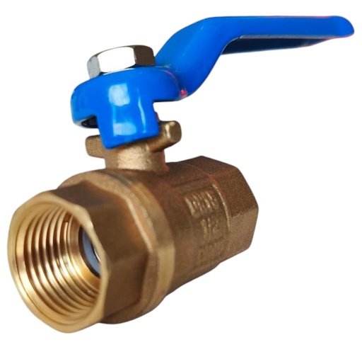 [A-B100B-1-2] Válvula de bola de bronce hr1/2" x hr1/2'' AQUAFINA