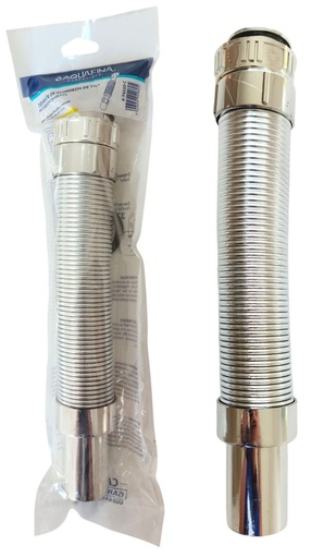 [A-T4220-C] Desagüe de acordeón 1.1/2'' AQUAFINA (cromado)