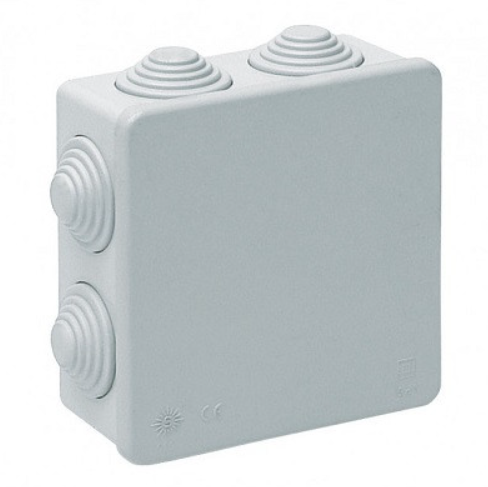 [CY-10107] Caja de paso plástica impermeable 10cm x 10cm x 7cm YAKI