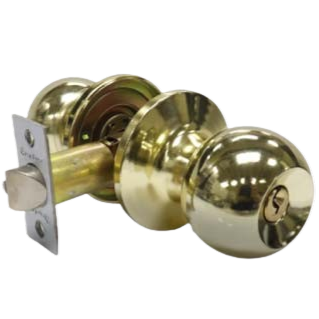 [607204] Cerradura de pomo dorado BRUFER (dormitorio)