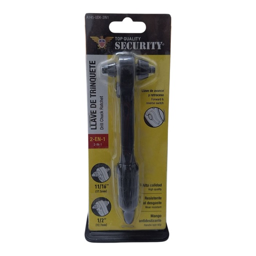 [A145-UDK-2IN1] Llave para mandril tipo rachet 2 en 1 SECURITY