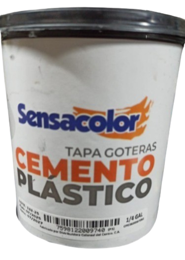 [20510-00] Cemento plastico tapa gotera (1/4 Galon) SENSACOLOR