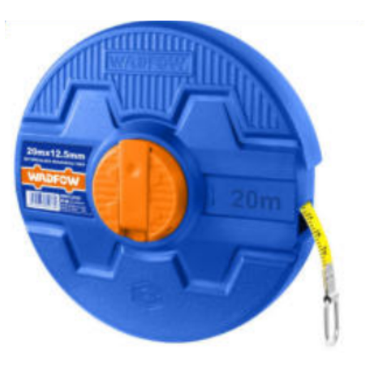 [WMT2520] Cinta métrica topógrafo 20 metros x 12,5mm WADFOW (fibra de vidrio)