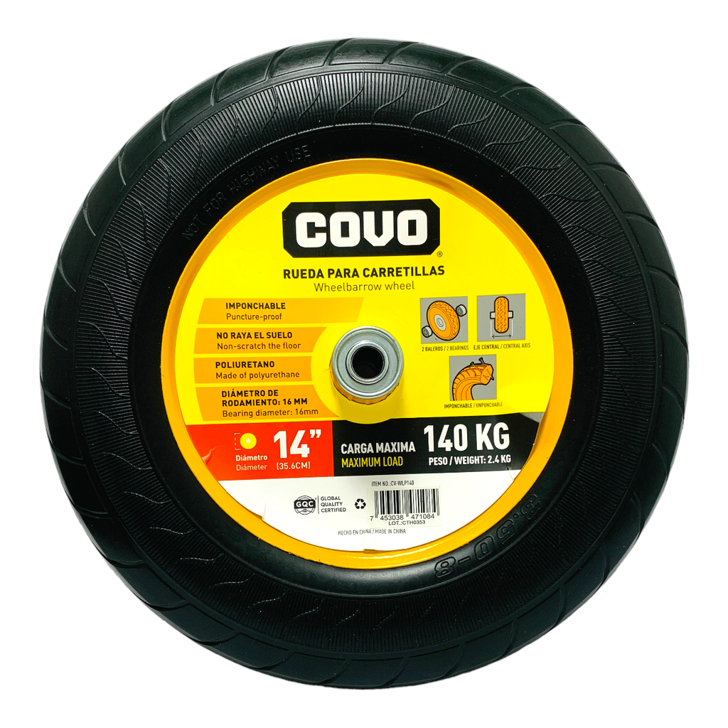 Rueda maciza 14'' COVO