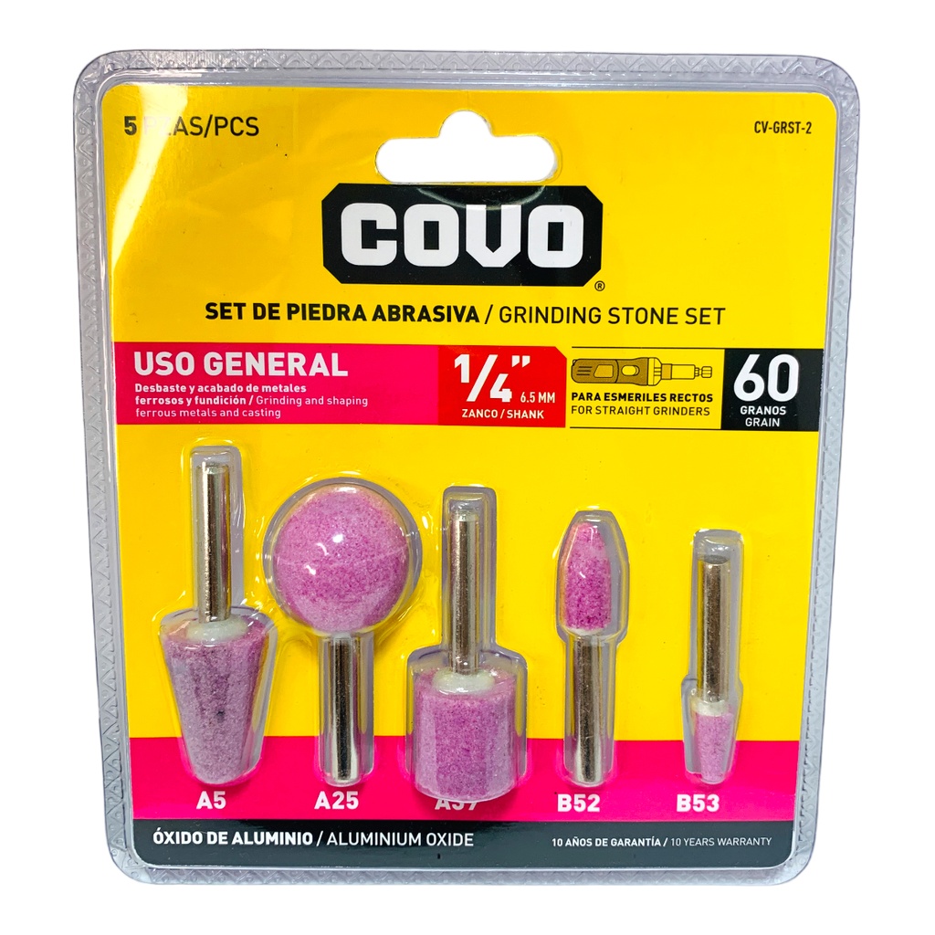Punta abrasiva 1/4 COVO (set 5pz)