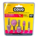 Punta abrasiva 1/4 COVO (set 5pz)