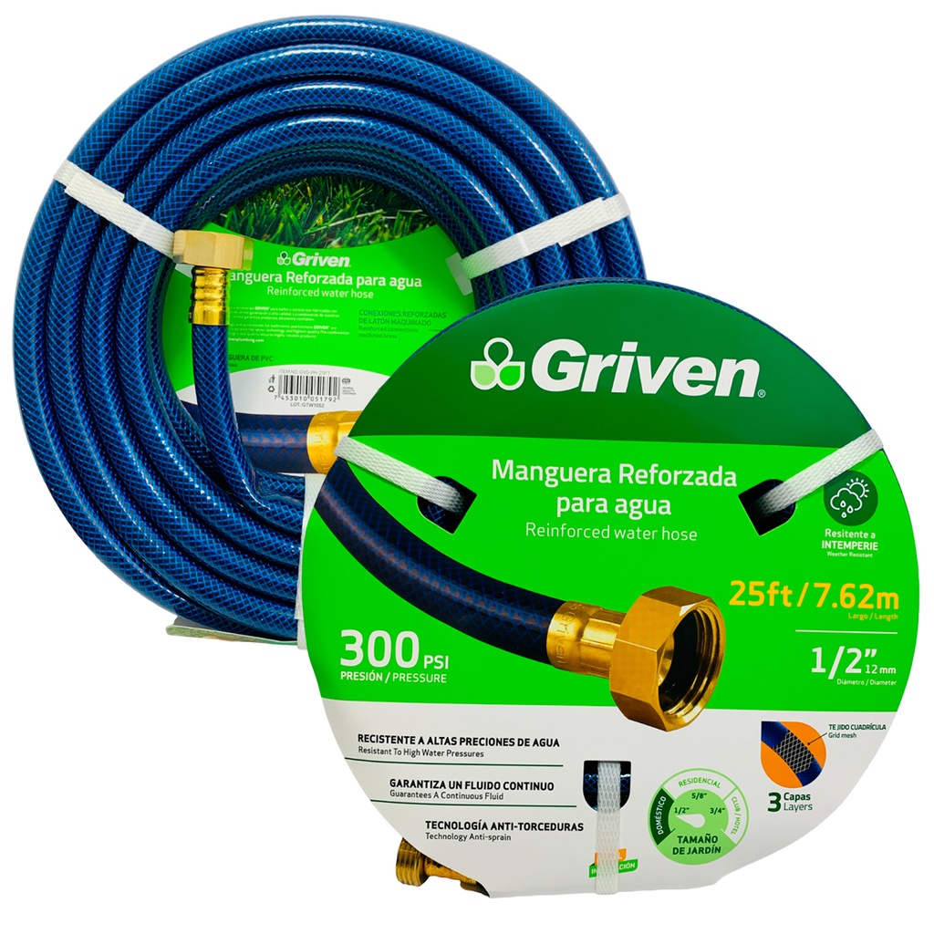 Manguera para jardin 1/2'' GRIVEN