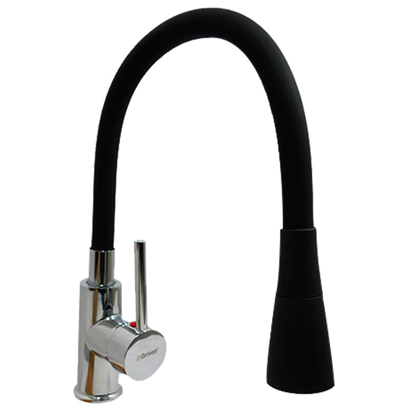 GRIFERIA FREGADERO MONOMANDO FLEXIBLE NEGRO GRIVEN 