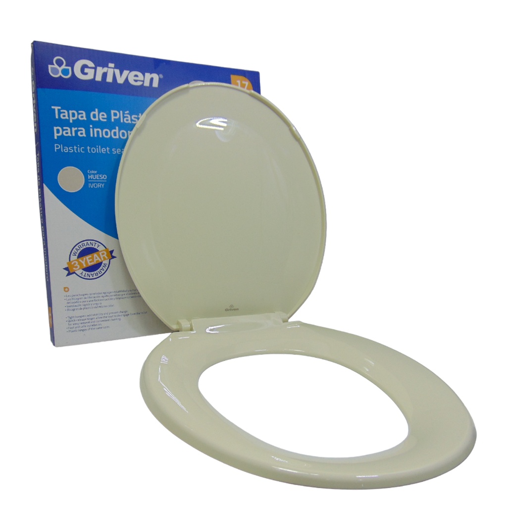 Tapa asiento para sanitario 17'' GRIVEN (beige)