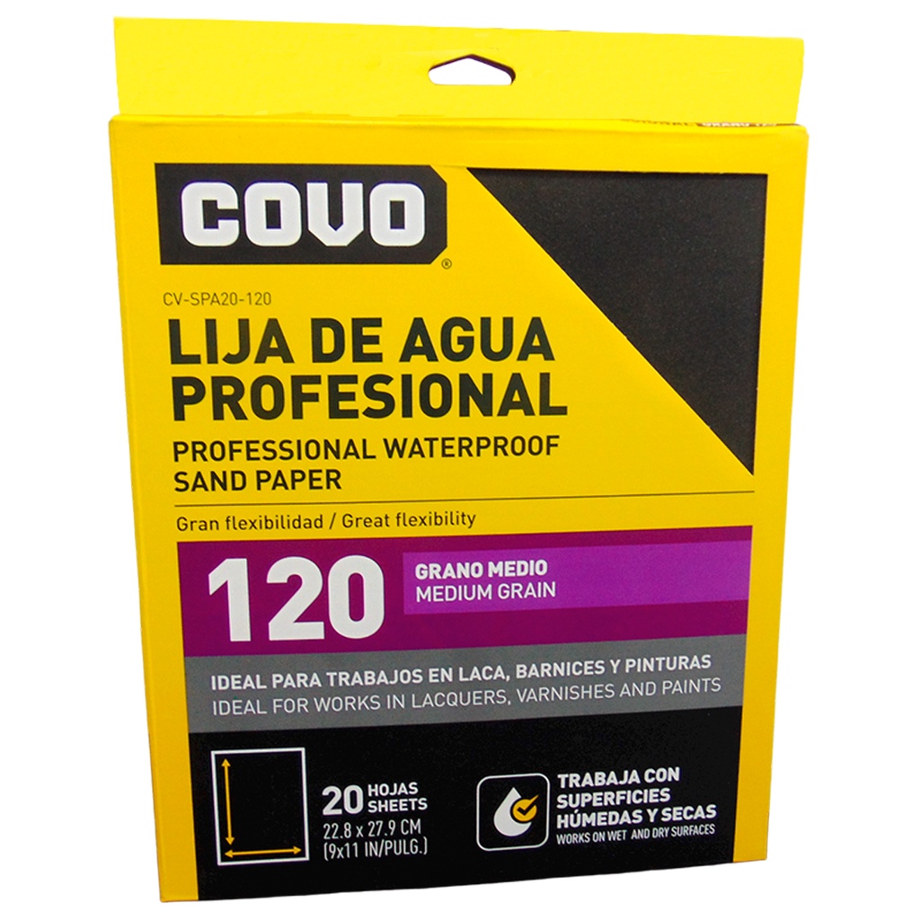Lija abrasiva profesional COVO (set 20pz)