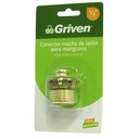 Conector macho 1/2''para manguera de jardin GRIVEN