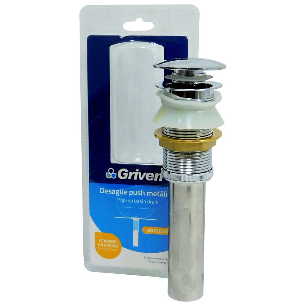 Desague para lavamanos GRIVEN (cromado)