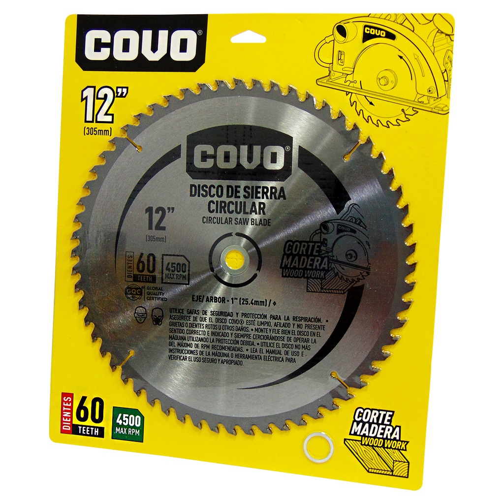 Disco de sierra 12" COVO (madera)