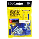 Set tornillos #10 X 1'' con ramplug 5/16'' COVO (50 set)