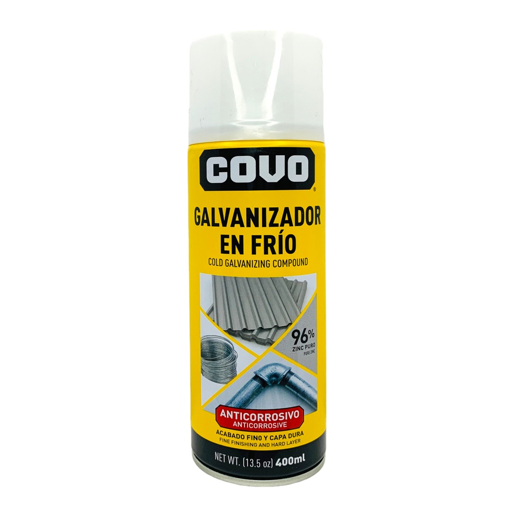 Aerosol anticorrosivo galvanizado en frio COVO (400ml)
