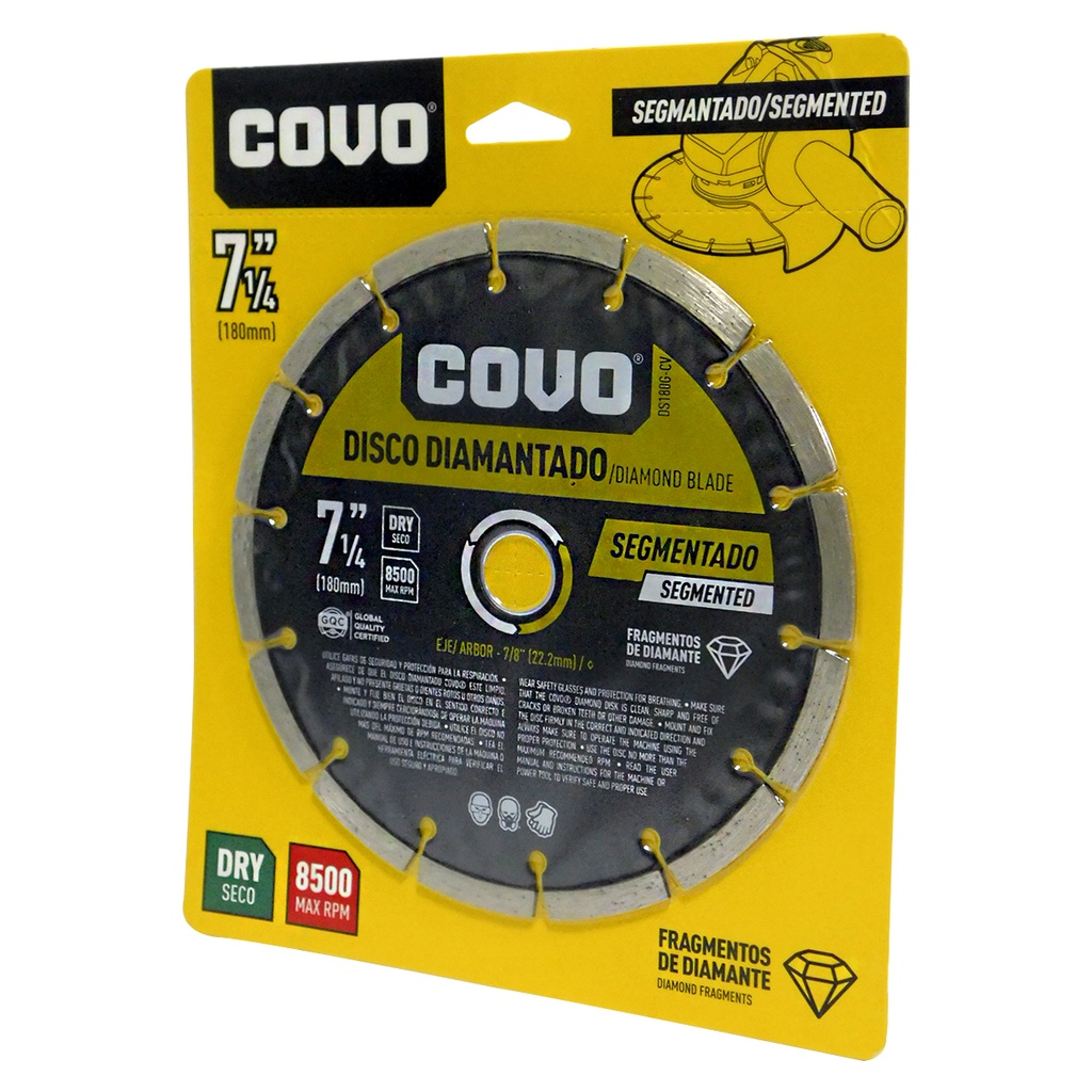 DISCO DIAMANTADO 7.1/4" SEGMENTADO COVO