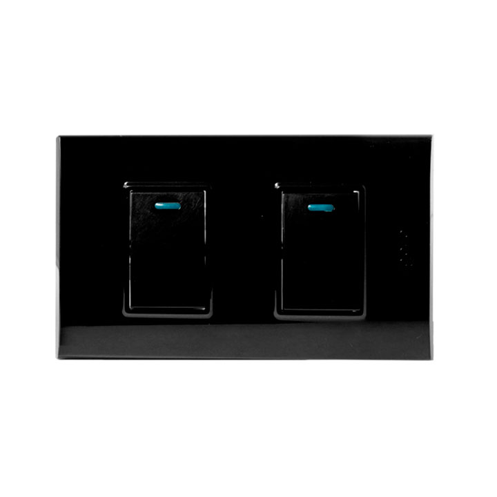 Interruptor doble IGOTO (serie b black)