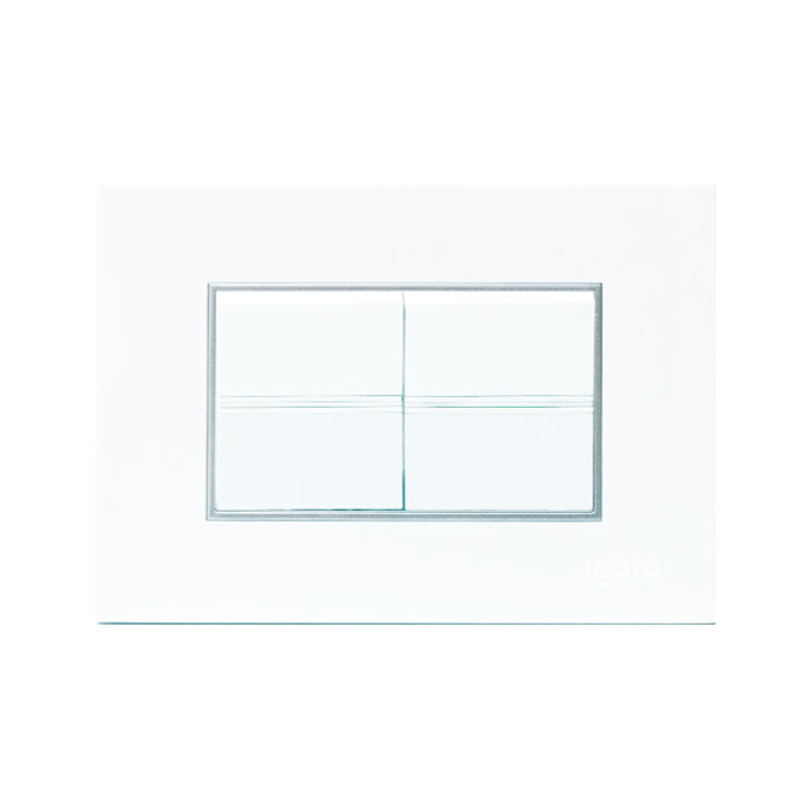 Interruptor doble IGOTO (serie z white)